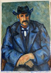 Copy of Portrait of a Peasant painting by Cezanne