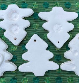 ceramic Christmas tree decorations