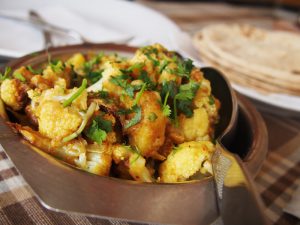 Bowl of Aloo Gobi - indian cauliflower dish