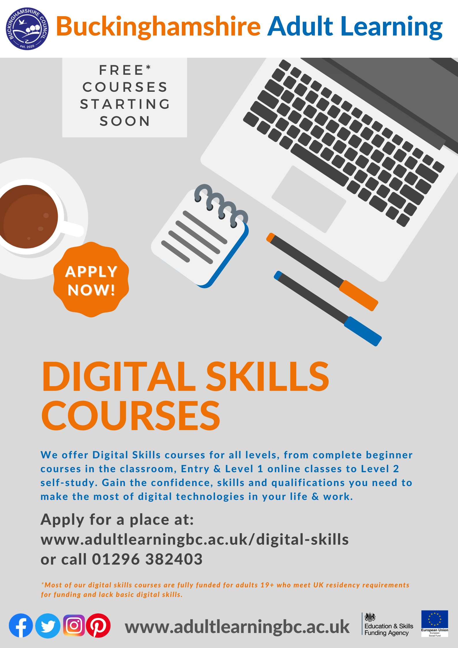 Digital Skills - Buckinghamshire Adult Learning