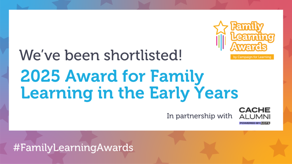 Early_Years_Social_Media_Card shortlisted for the Family Learning in the Early Years award