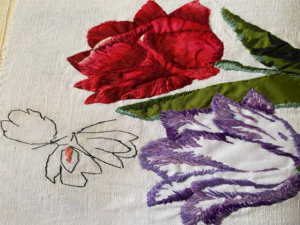 Embroidery Workshop - Shadow Flowers - From Drawing to Stitch