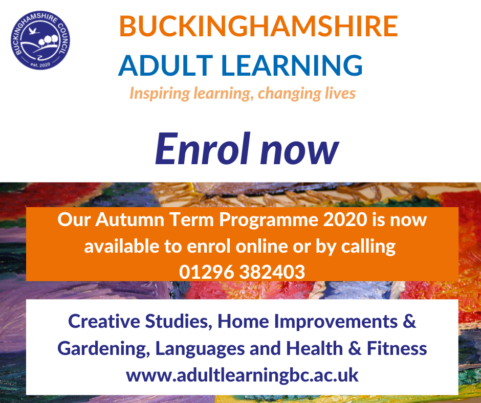 Autumn 2020 Course Programme Now Live - Buckinghamshire Adult Learning