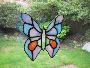 Butterfly stained glass design