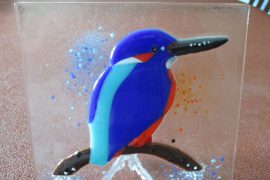 kingfisher stained glass