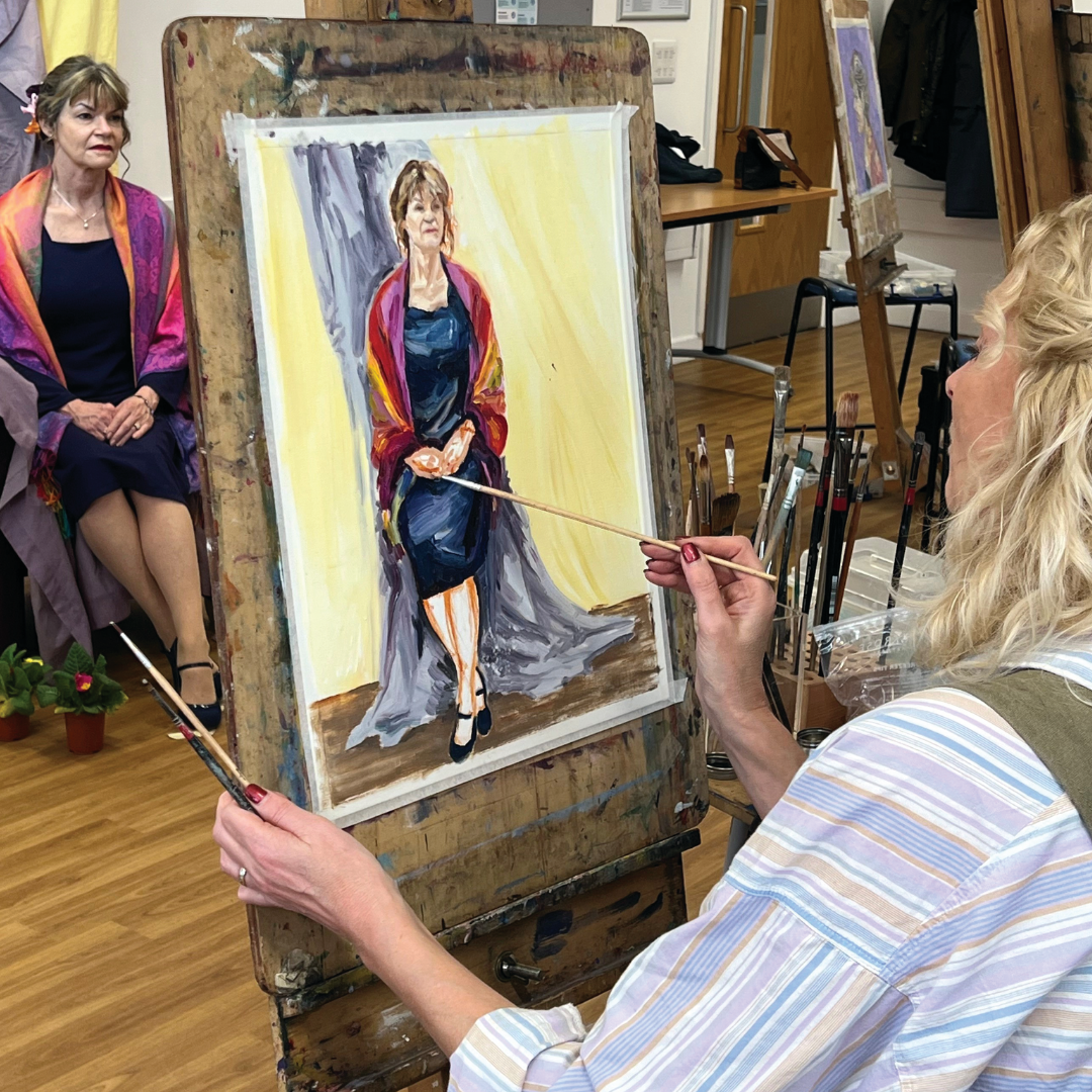 Portrait painting class