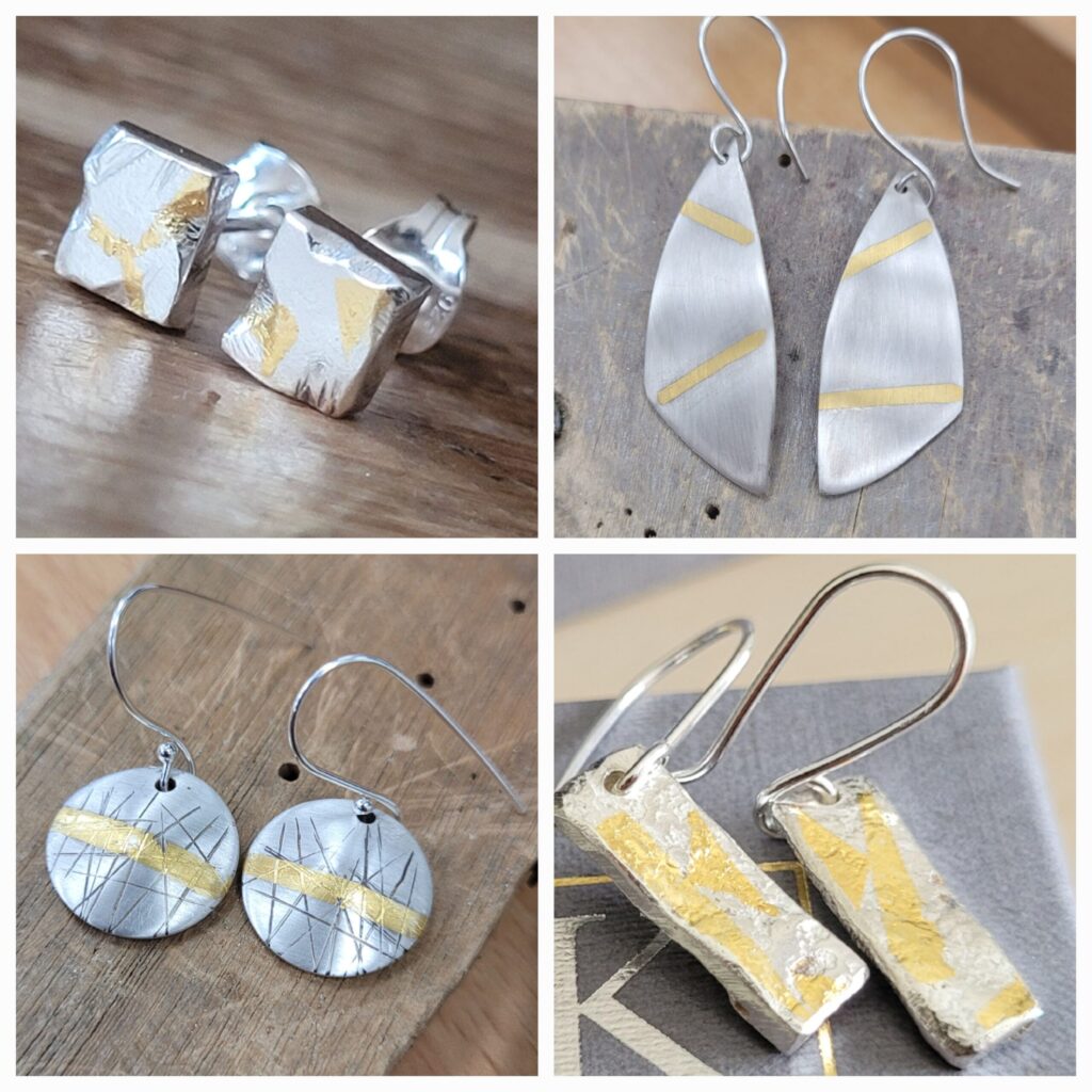 Silver Jewellery Making for Beginners - Silver and Gold Earrings Workshop