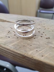 silver stacking rings