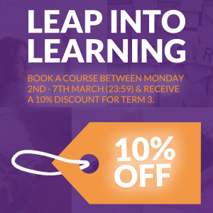 Leap into Learning banner - 10% off Sale for Term 3