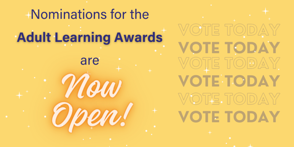 nominations for the adult learning awards are now open